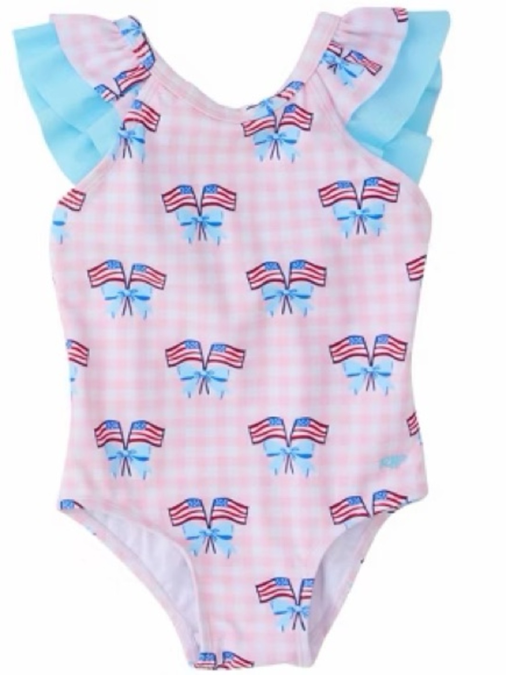 Ruffle Butts 18-24M American Flag swimsuit - EUC